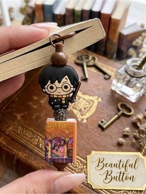 Harry Potter Charm Keyring Bag Accessory - Brown